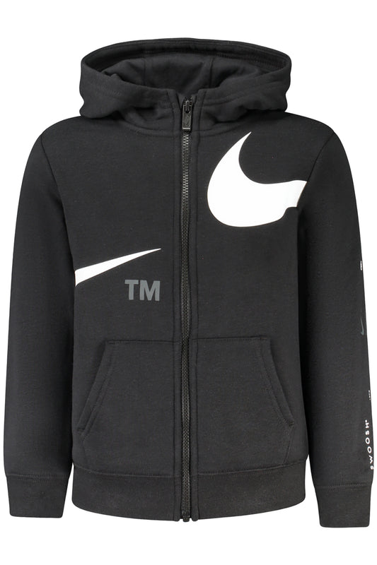 NIKE FELPA CON ZIP BAMBINO NERO