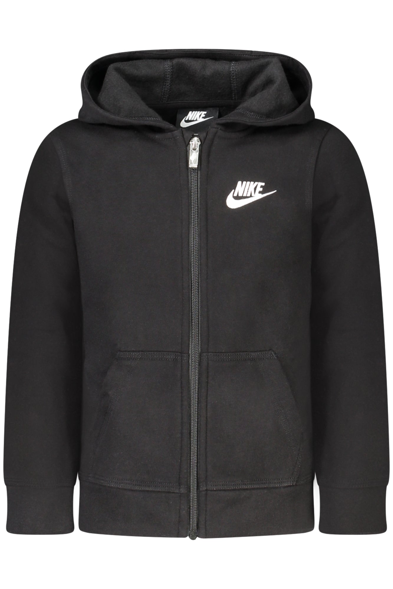 NIKE FELPA CON ZIP BAMBINO NERO