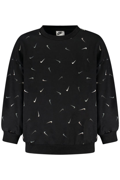 NIKE FELPA SENZA ZIP BAMBINA NERO