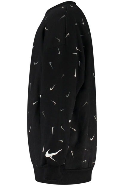 NIKE FELPA SENZA ZIP BAMBINA NERO