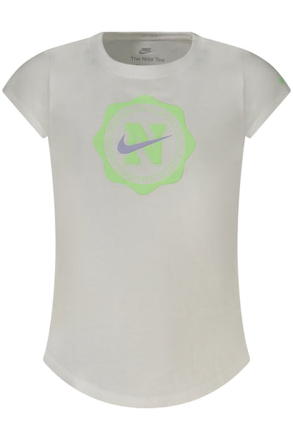 NIKE T-SHIRT MANICHE CORTE BAMBINA BIANCO