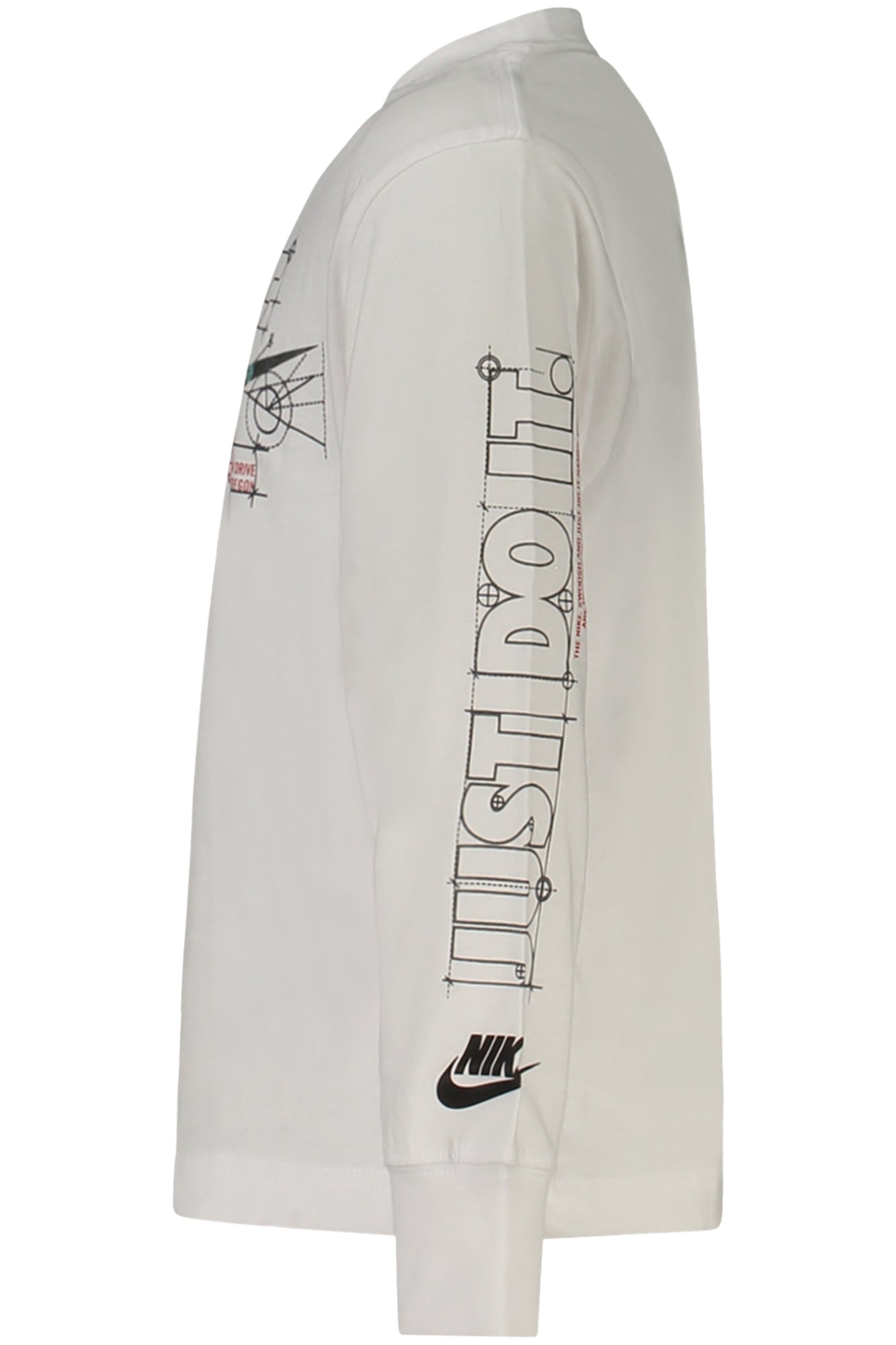 NIKE T-SHIRT MANICHE LUNGHE BAMBINO BIANCO