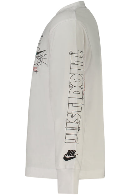 NIKE T-SHIRT MANICHE LUNGHE BAMBINO BIANCO
