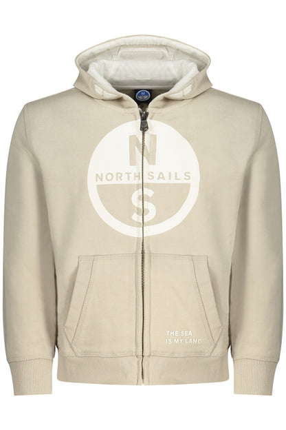 NORTH SAILS FELPA CON ZIP BAMBINO BEIGE