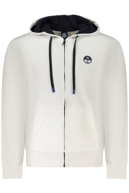 NORTH SAILS FELPA CON ZIP UOMO BIANCO