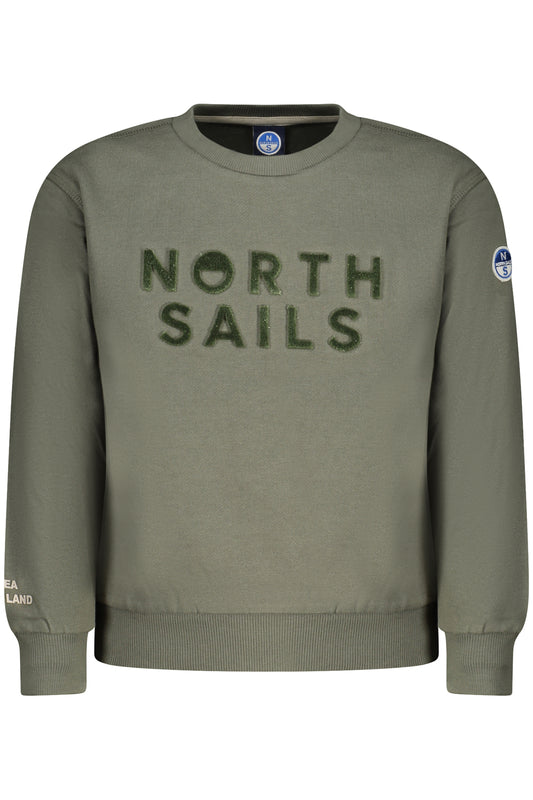 NORTH SAILS FELPA SENZA ZIP BAMBINO VERDE
