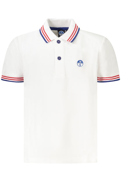 NORTH SAILS POLO MANICHE CORTE BAMBINO BIANCO
