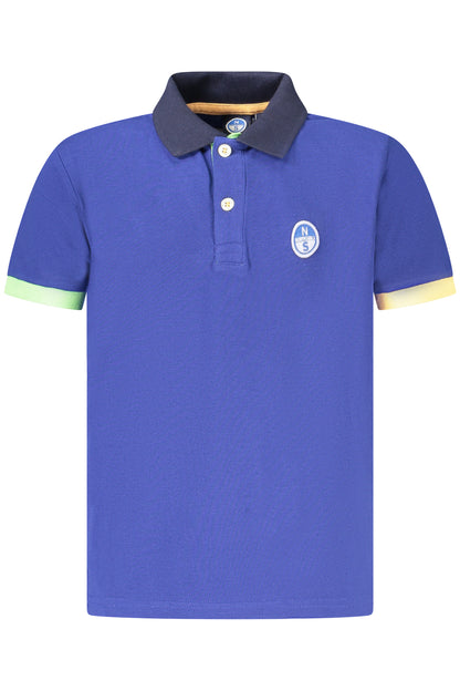 NORTH SAILS POLO MANICHE CORTE BAMBINO BLU