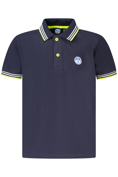 NORTH SAILS POLO MANICHE CORTE BAMBINO BLU
