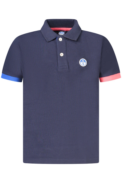NORTH SAILS POLO MANICHE CORTE BAMBINO BLU