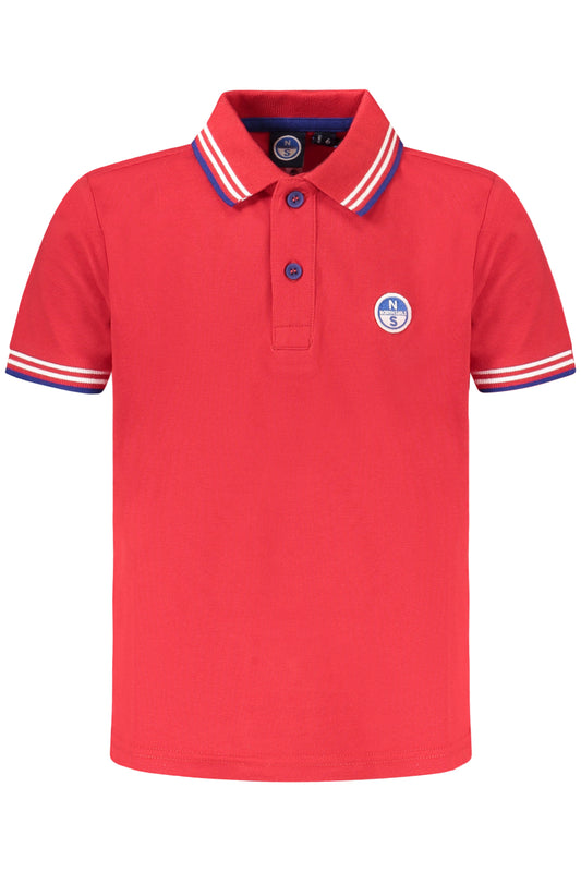 NORTH SAILS POLO MANICHE CORTE BAMBINO ROSSO