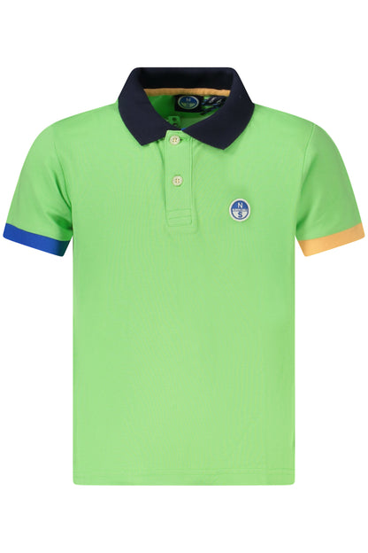 NORTH SAILS POLO MANICHE CORTE BAMBINO VERDE