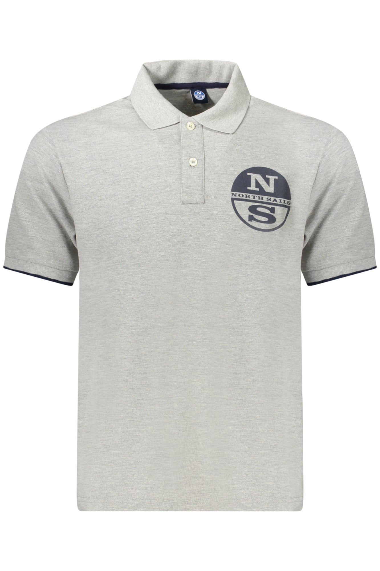 NORTH SAILS POLO MANICHE CORTE UOMO GRIGIO