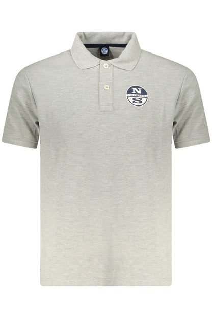 NORTH SAILS POLO MANICHE CORTE UOMO GRIGIO