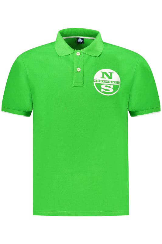 NORTH SAILS POLO MANICHE CORTE UOMO VERDE