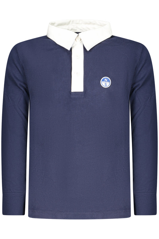 NORTH SAILS POLO MANICHE LUNGHE BAMBINO BLU