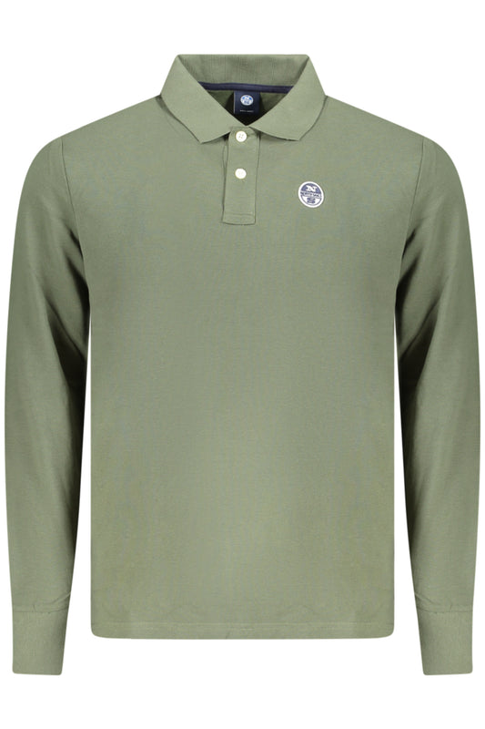 NORTH SAILS POLO MANICHE LUNGHE UOMO VERDE