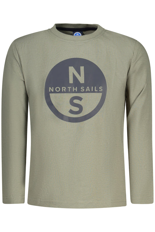 NORTH SAILS T-SHIRT MANICHE LUNGHE BAMBINO VERDE