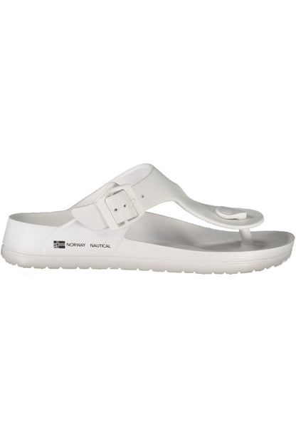 NORWAY 1963 CALZATURA CIABATTA DONNA BIANCO