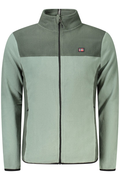 NORWAY 1963 FELPA CON ZIP DONNA VERDE