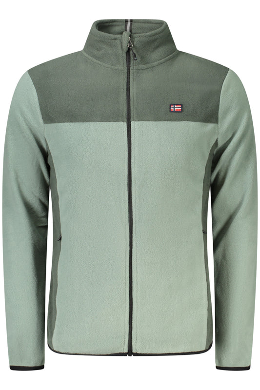 NORWAY 1963 FELPA CON ZIP DONNA VERDE