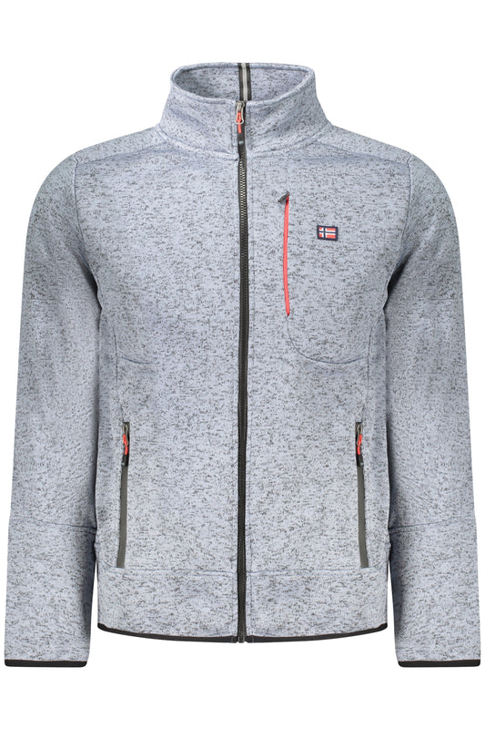 NORWAY 1963 FELPA CON ZIP UOMO AZZURRO