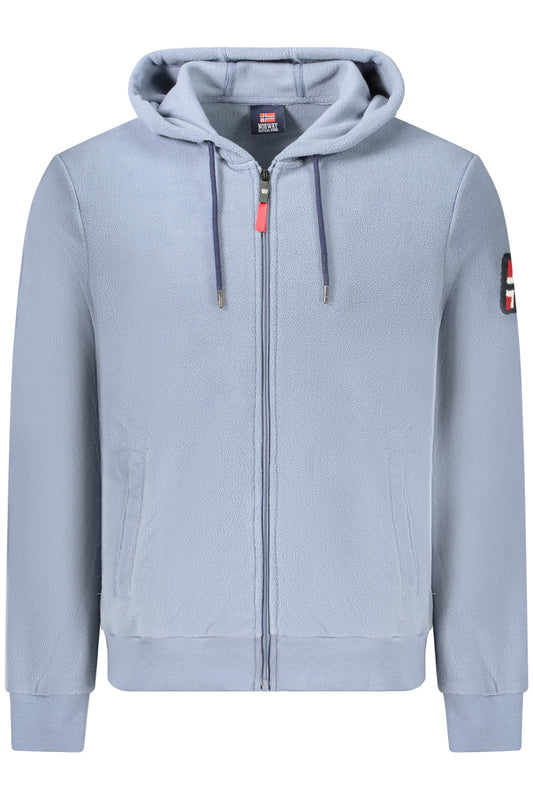 NORWAY 1963 FELPA CON ZIP UOMO AZZURRO