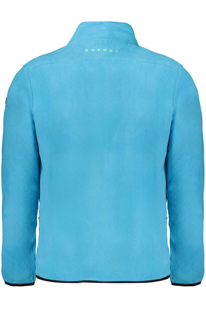 NORWAY 1963 FELPA CON ZIP UOMO AZZURRO