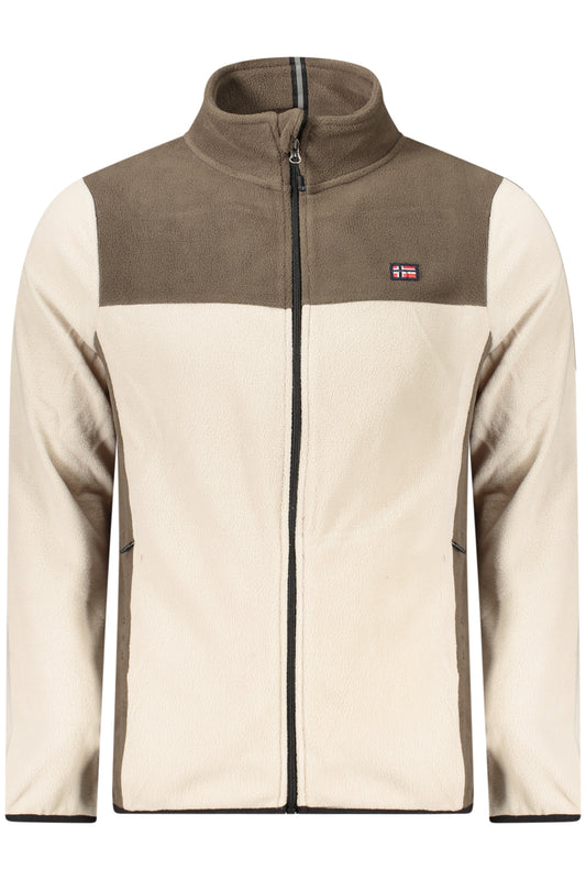 NORWAY 1963 FELPA CON ZIP UOMO BEIGE