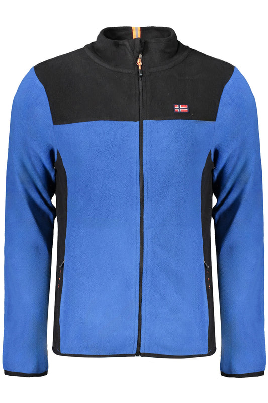 NORWAY 1963 FELPA CON ZIP UOMO BLU