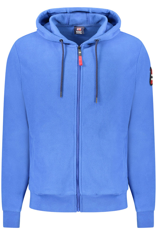 NORWAY 1963 FELPA CON ZIP UOMO BLU