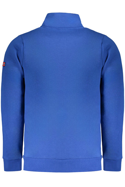 NORWAY 1963 FELPA CON ZIP UOMO BLU