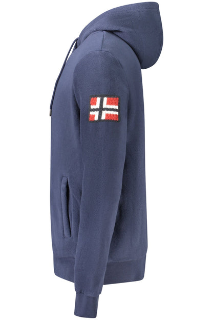 NORWAY 1963 FELPA CON ZIP UOMO BLU