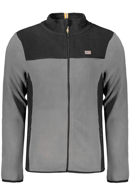 NORWAY 1963 FELPA CON ZIP UOMO GRIGIO