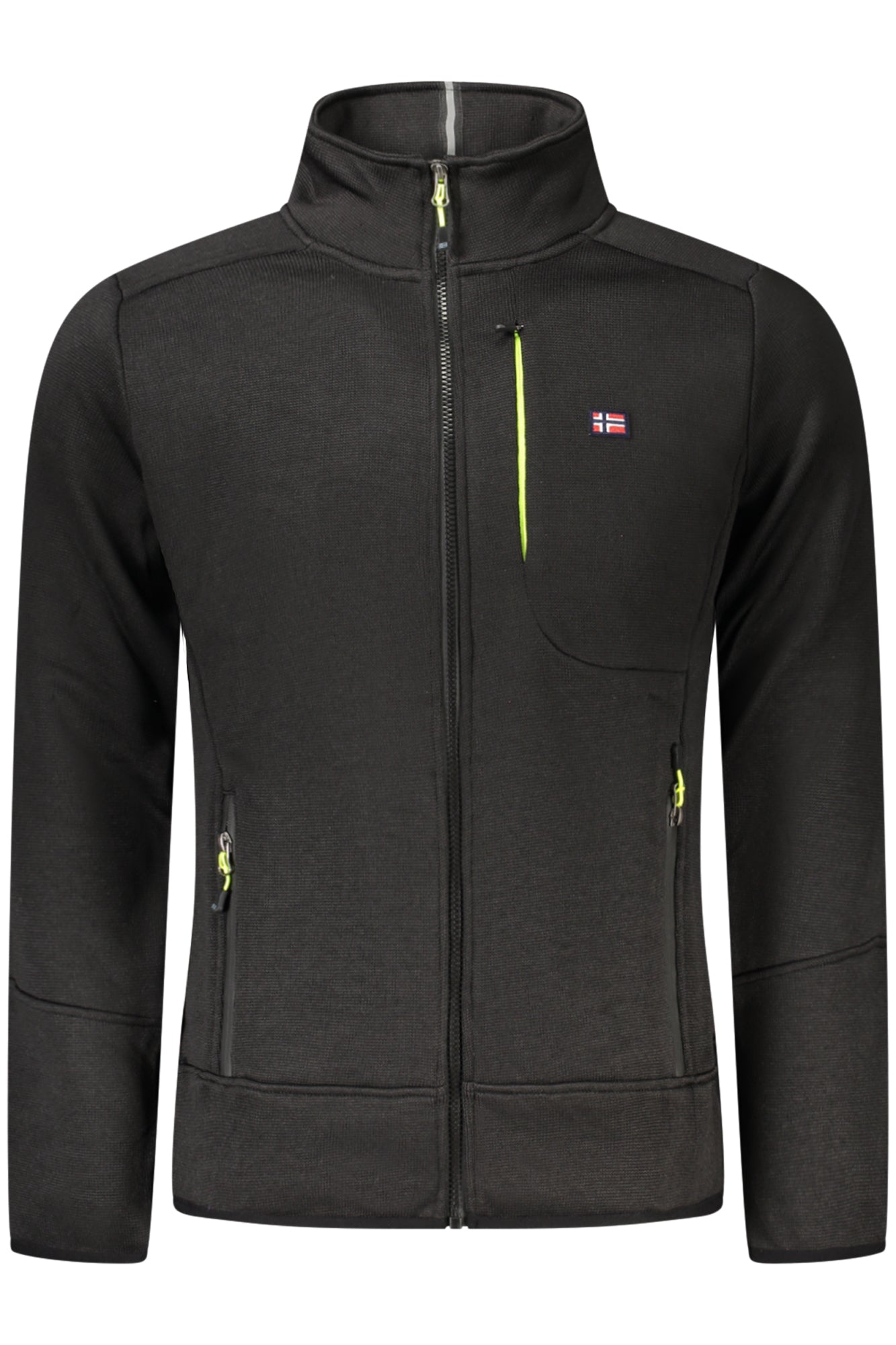 NORWAY 1963 FELPA CON ZIP UOMO NERO