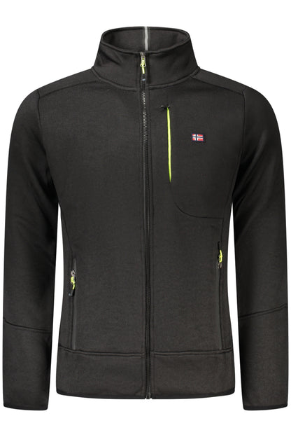 NORWAY 1963 FELPA CON ZIP UOMO NERO