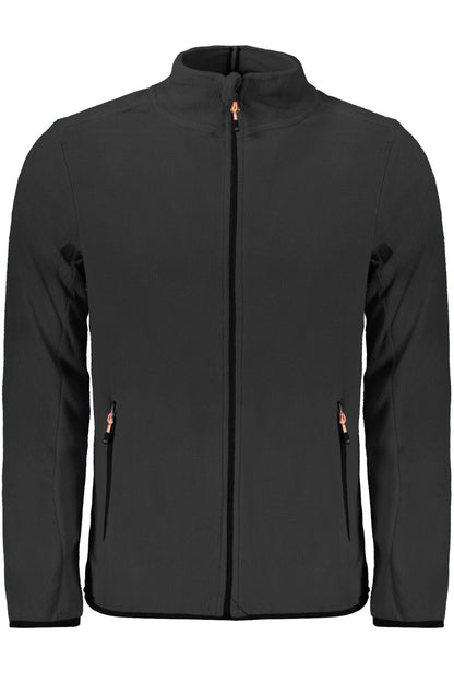 NORWAY 1963 FELPA CON ZIP UOMO NERO