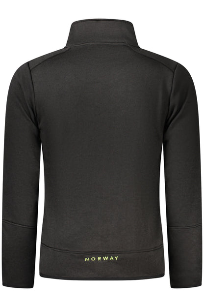 NORWAY 1963 FELPA CON ZIP UOMO NERO