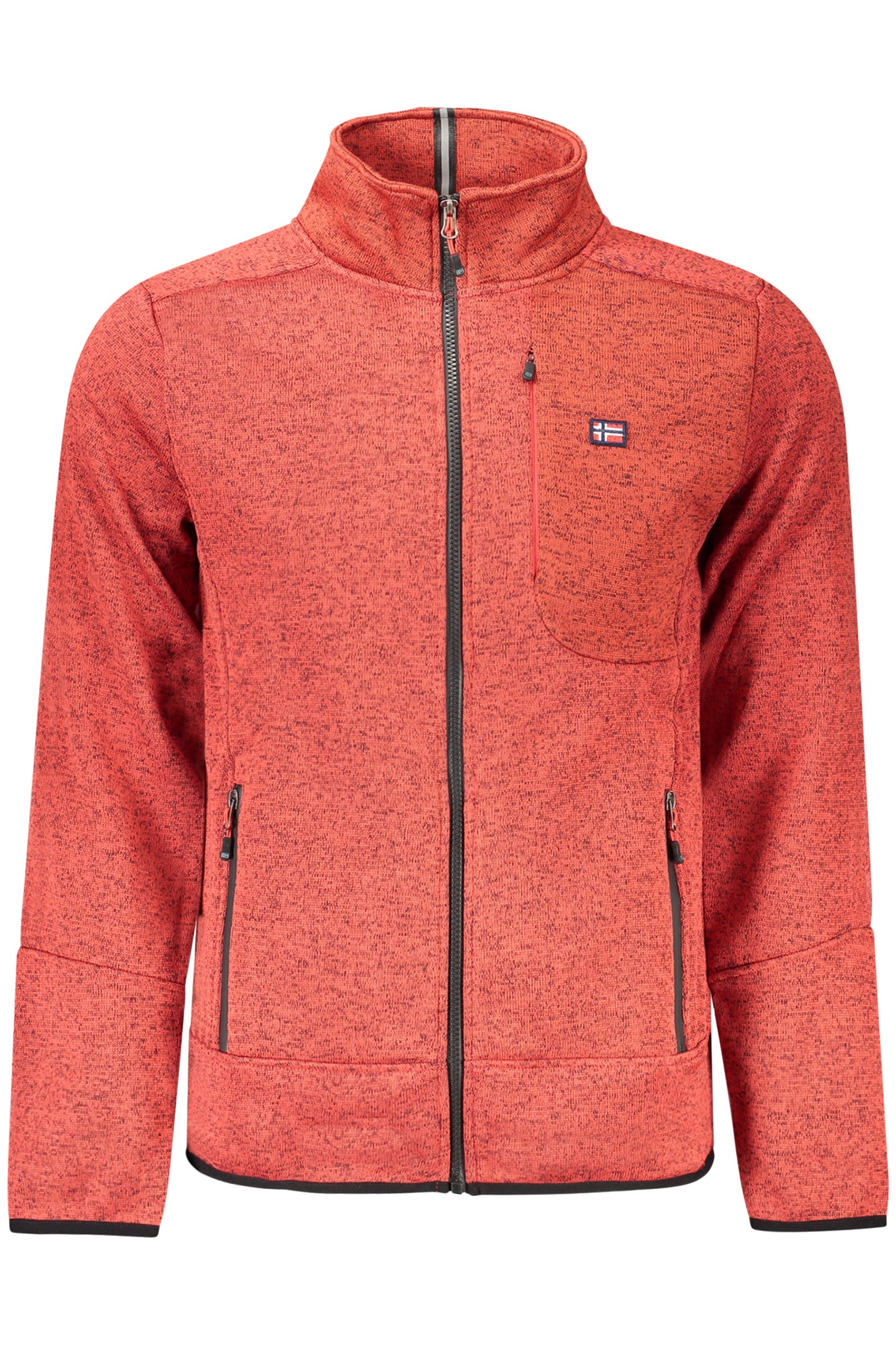 NORWAY 1963 FELPA CON ZIP UOMO ROSSO