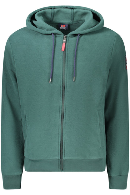 NORWAY 1963 FELPA CON ZIP UOMO VERDE