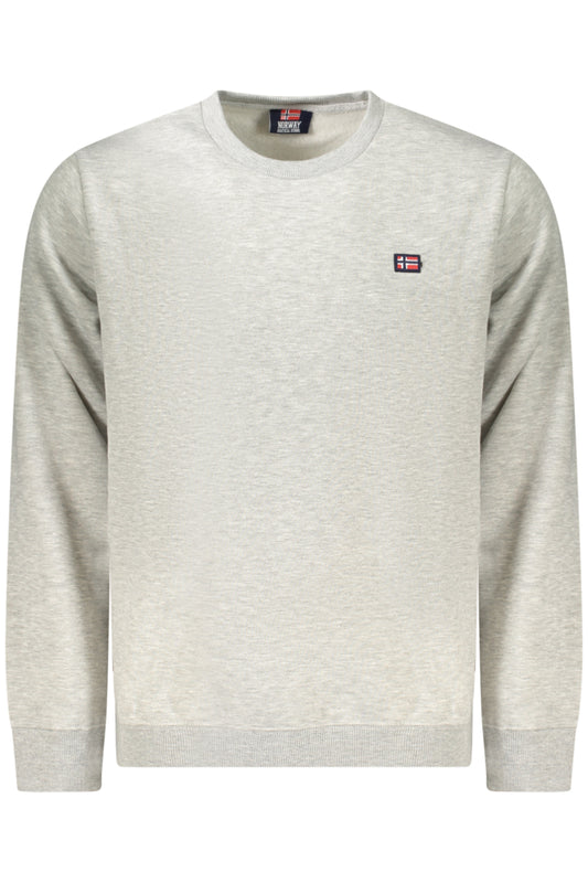 NORWAY 1963 FELPA SENZA ZIP UOMO GRIGIO