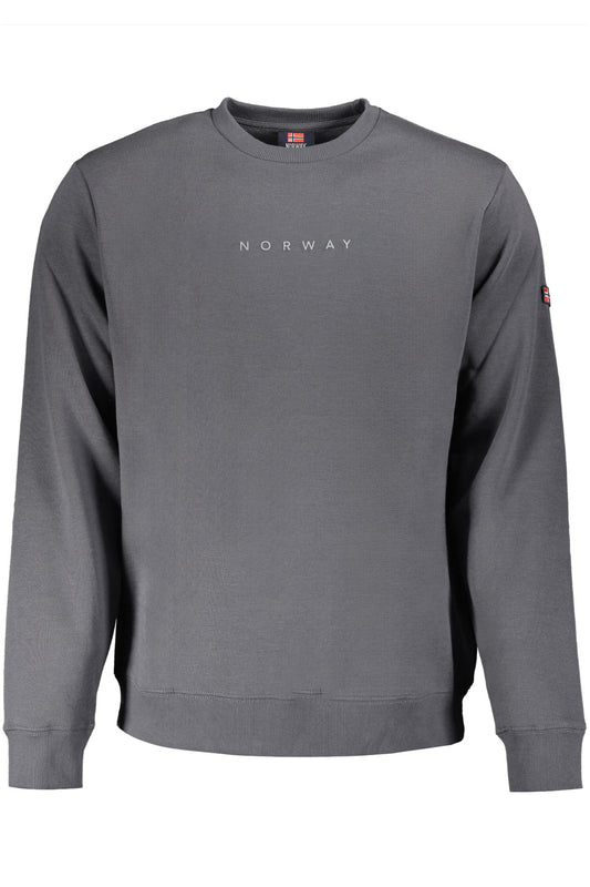 NORWAY 1963 FELPA SENZA ZIP UOMO GRIGIO