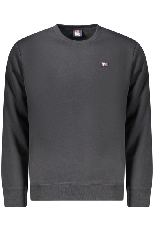 NORWAY 1963 FELPA SENZA ZIP UOMO NERO