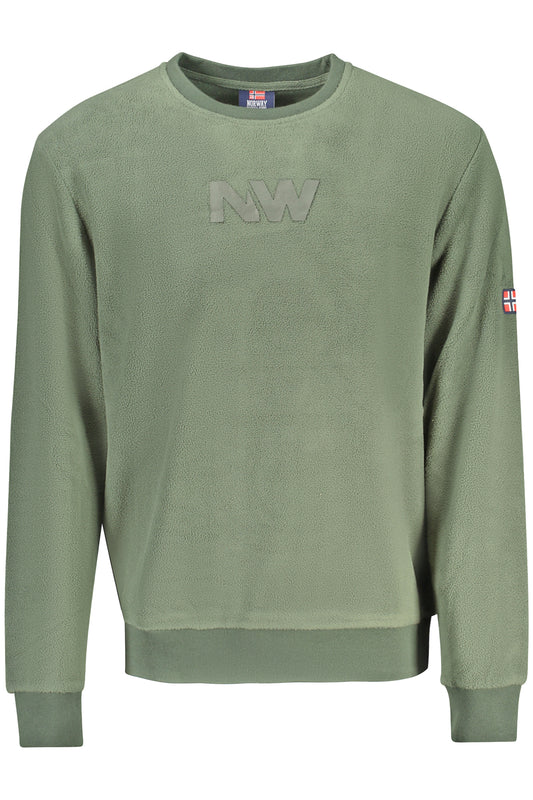 NORWAY 1963 FELPA SENZA ZIP UOMO VERDE