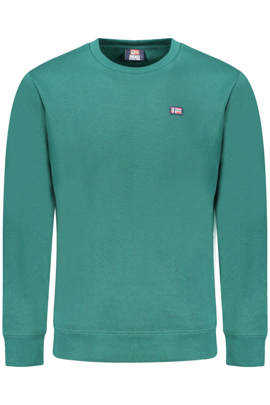 NORWAY 1963 FELPA SENZA ZIP UOMO VERDE