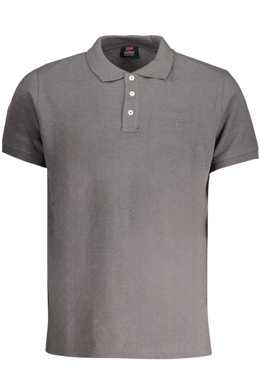 NORWAY 1963 POLO MANICHE CORTE UOMO GRIGIO