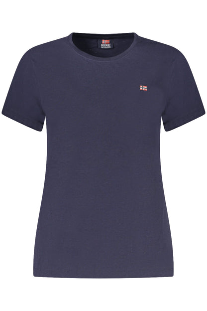 NORWAY 1963 T-SHIRT MANICHE CORTE DONNA BLU