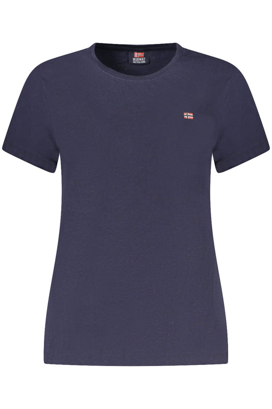 NORWAY 1963 T-SHIRT MANICHE CORTE DONNA BLU
