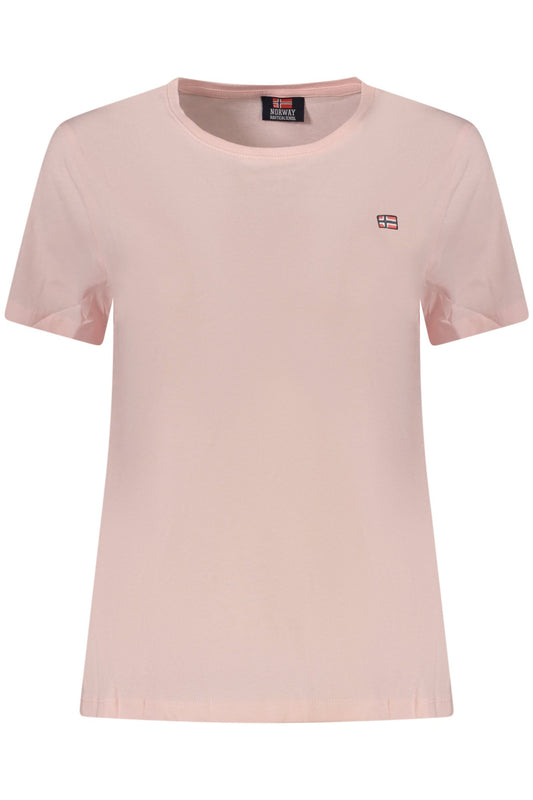 NORWAY 1963 T-SHIRT MANICHE CORTE DONNA ROSA