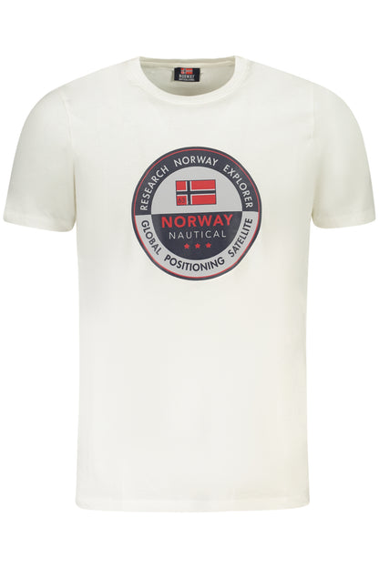 NORWAY 1963 T-SHIRT MANICHE CORTE UOMO BIANCO